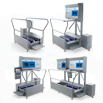 Complete line hygienic entrance